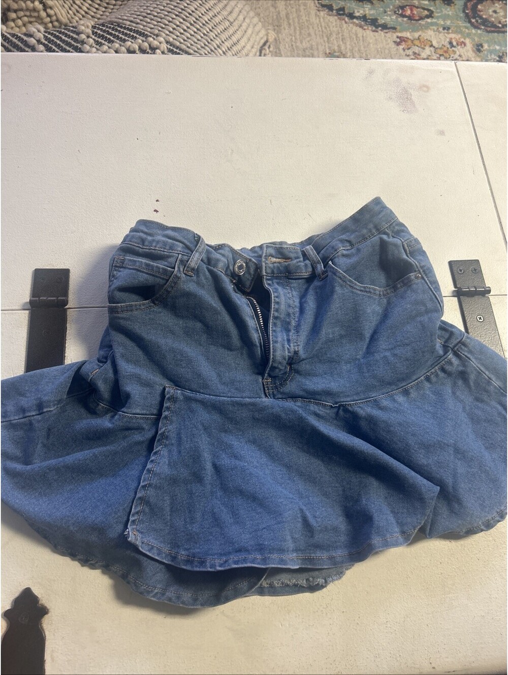 SHEIN Size Large Blue Jean Skirt